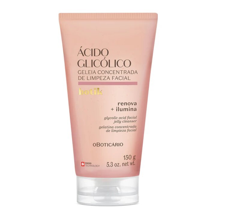 Geleia Concentrada de Limpeza Facial Ácido Glicólico Botik, 150g