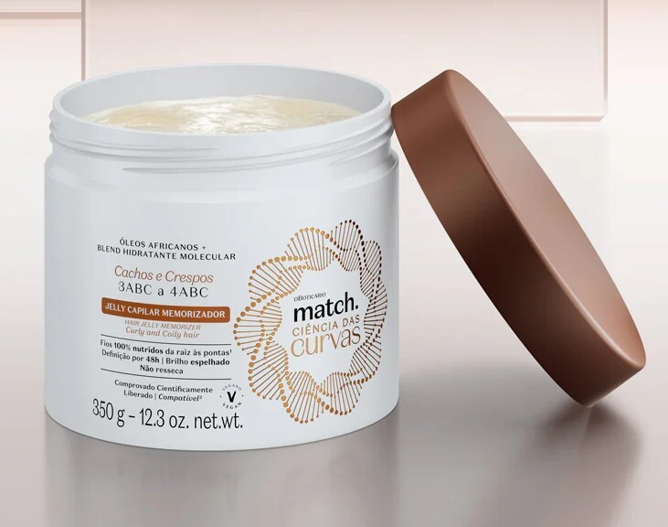 Jelly Capilar Memorizador Match Ciência das Curvas, 350g