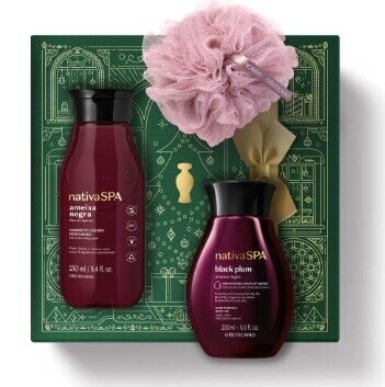 Kit de Presente Cuidado Nativa SPA Óleo Ameixa Negra
