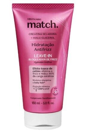 Leave-In Bloqueador de Frizz Match Hidratação Antifrizz, 150ml