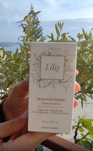 Óleo Multifuncional Acetinado Corpo e Cabelo Lily, 50ml 2