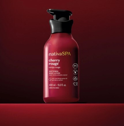Loção Corporal Aveludada Nativa Spa Cereja Rouge 400ml
