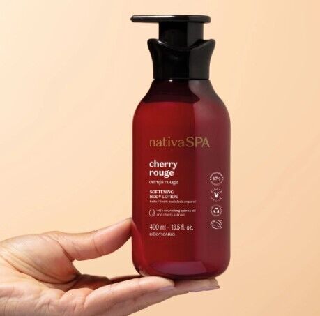 Loção Corporal Aveludada Nativa Spa Cereja Rouge 400ml