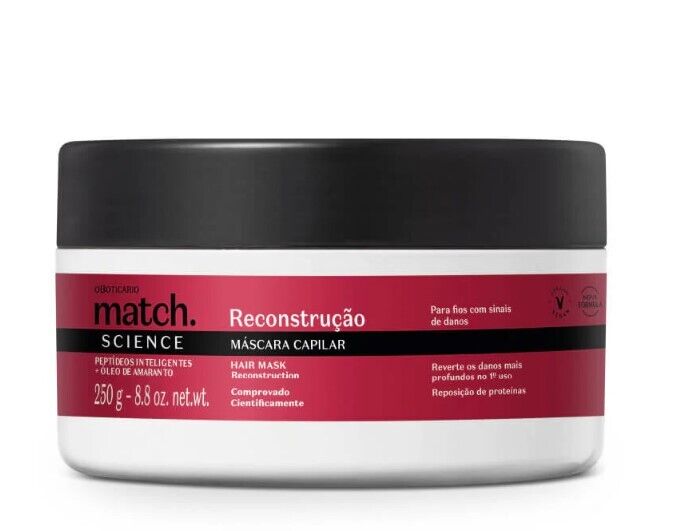 Máscara Capilar Match Science Reconstrução, 250g