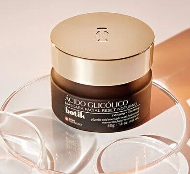 Máscara Facial Reset Noturno Ácido Glicólico Botik, 40g