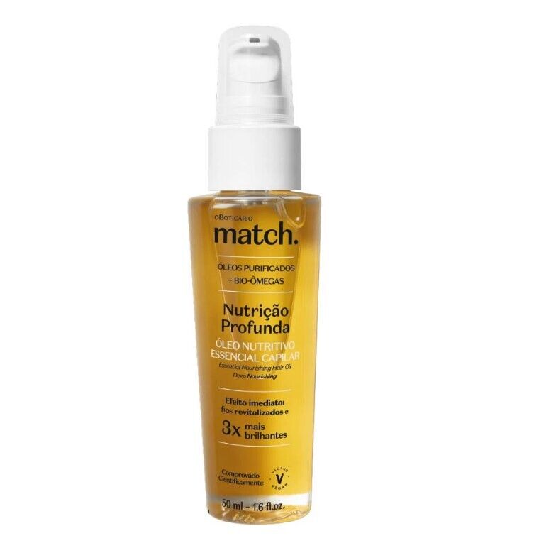 Match Óleo Capilar Nutrição Profunda, 50ml
