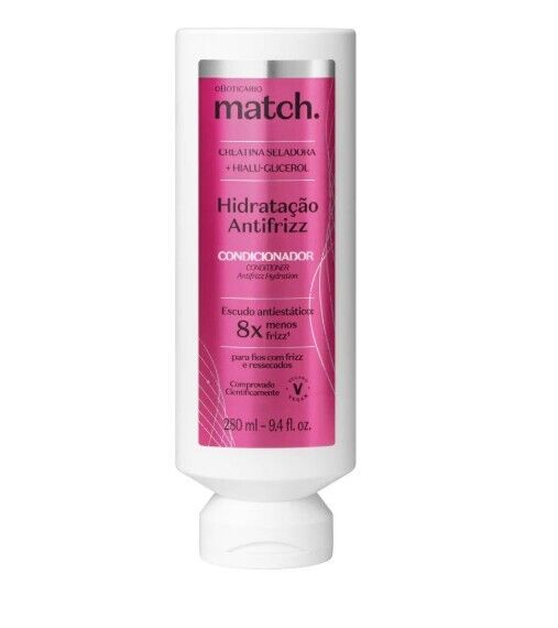 Match Condicionador Match Hidratação Antifrizz, 280ml
