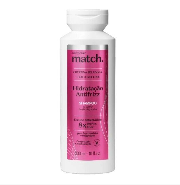 Match Shampoo Match Hidratação Antifrizz, 300ml

