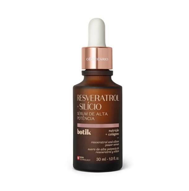 Sérum de Alta Potência Botik Resveratrol + Silício, 30ml