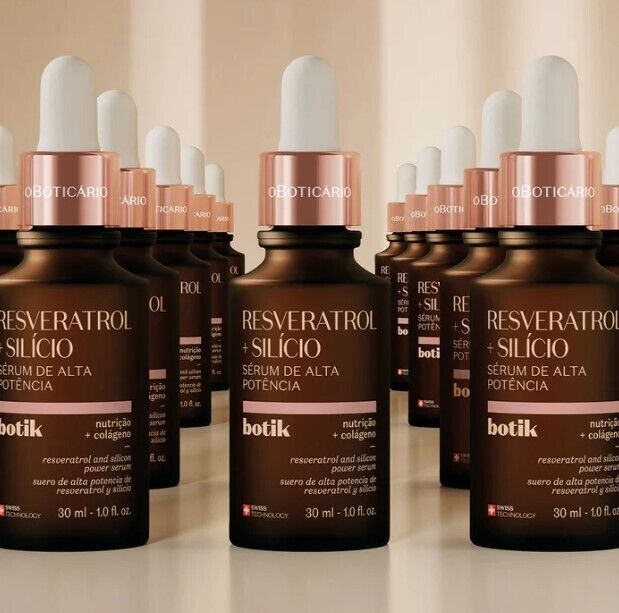 Sérum de Alta Potência Botik Resveratrol + Silício, 30ml