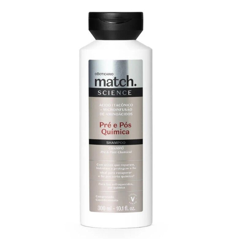 Shampoo Match Science Pré e Pós-Química, 300ml