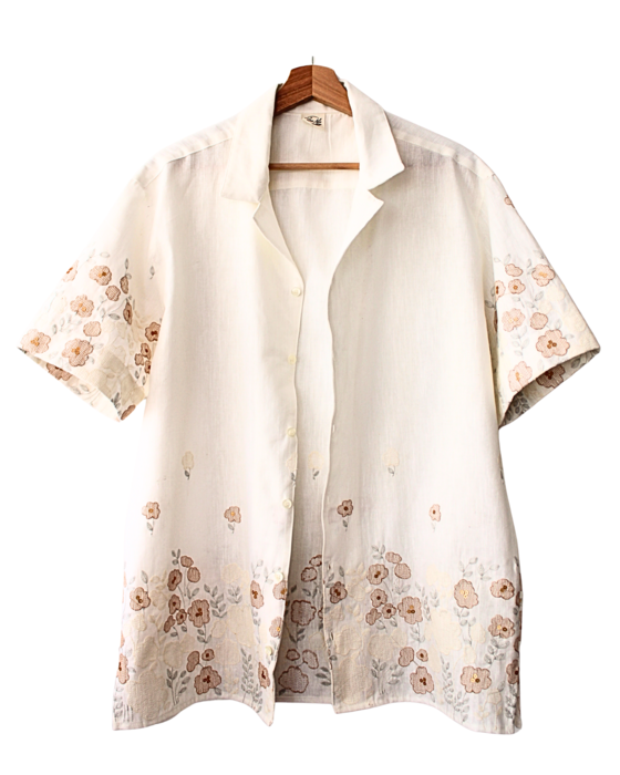 Super Flower Linen Shirt