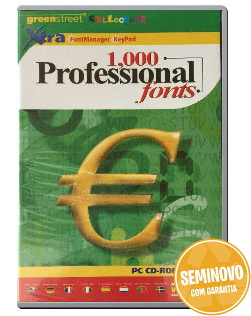 1000 Professional Fonts | PC | Usado