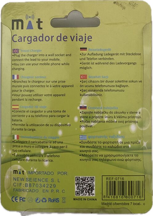 Mat Carregador de Viagem GMT-09 | Novo