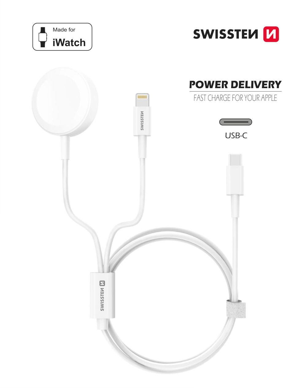 2in1 charger cable (apple watch+lightn.) USB-C