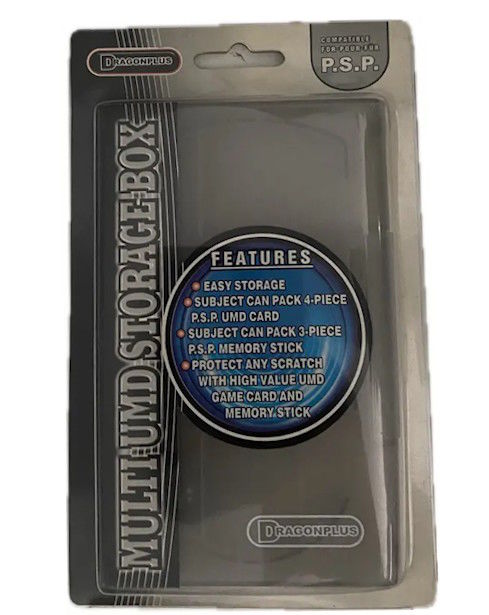 Caixa de Armazenamento DragonPlus para PSP UMD e Memory Stick | Novo