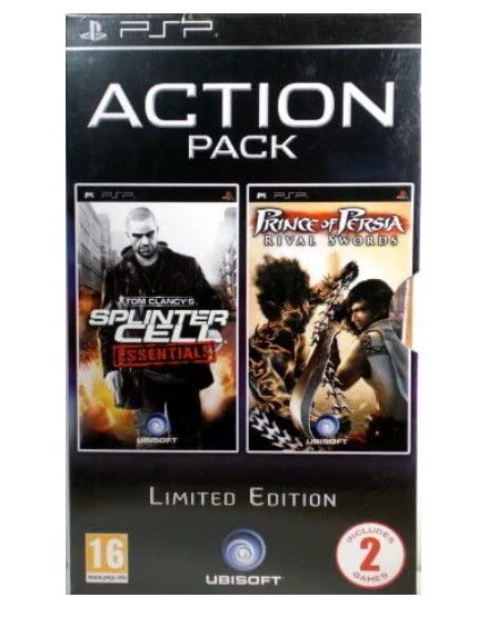 Action Pack Splinter Cell Essentials + Prince of Persia Rival Swords | PSP | Novo