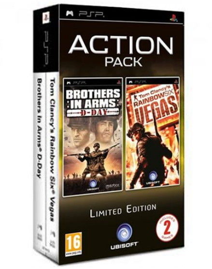 Action Pack Brothers in Arms + Rainbow Six Vegas | PSP | Novo