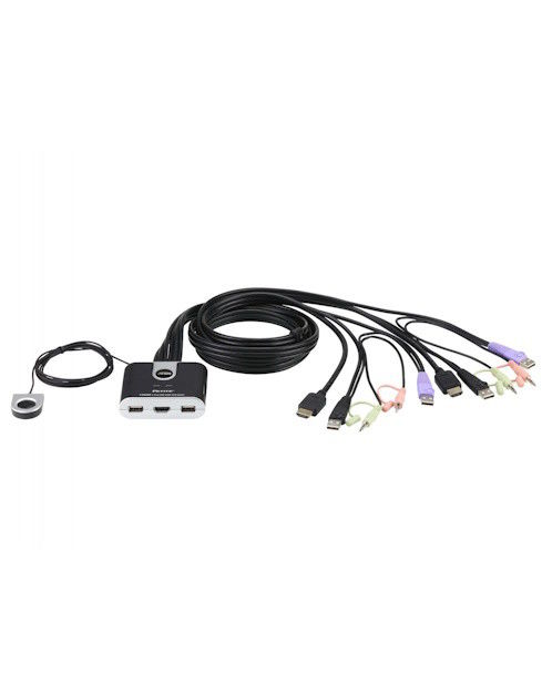 ATEN CS692 Interruptor KVM USB HDMI Resolução 1920x1200 Preto | Novo