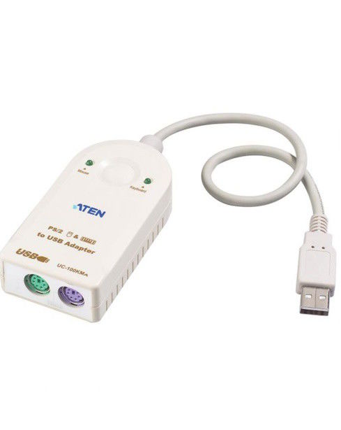 ATEN UC100KMA USB TO PS/2 CONVERTER | ADAPTADOR TECLADO/RATO | NOVO
