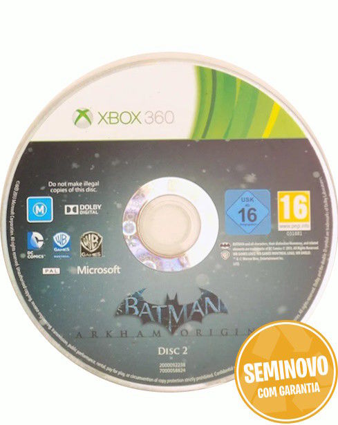 Batman Arkham Origins  So CD | XB360 | USADO