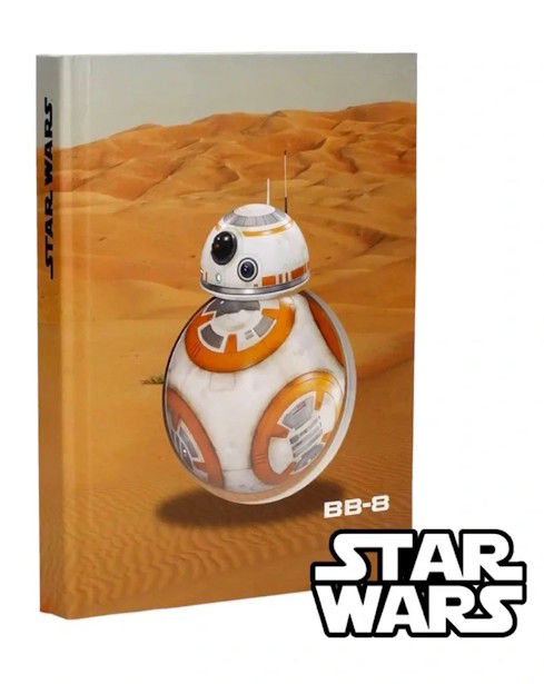 Star Wars BB-8 A5 Notebook com luz & movimento | Novo 