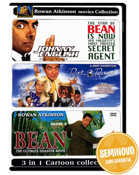 Johnny English Rat Race Bean 3 in 1 movie - SEM LEGENDAS PT | DVD | USADO
