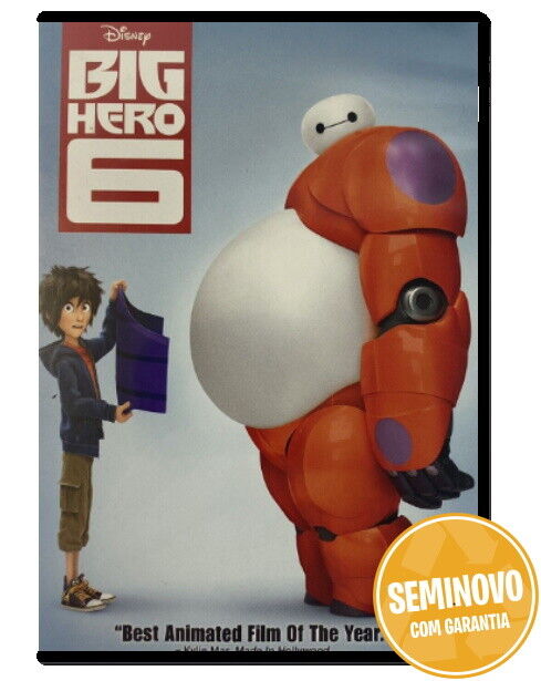 Big Hero 6 (sem Português) |DVD| Usado