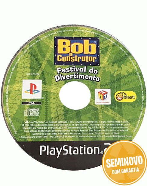Bob o Construtor : Festival do Divertimento - so CD | PS2 | Usado