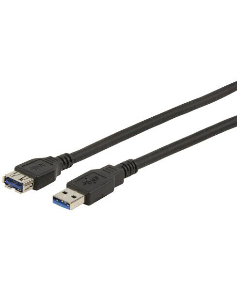 USB 3.0 A MALE TO A FEMALE CABLE 1.8M (1131) | CABO USB | NOVO