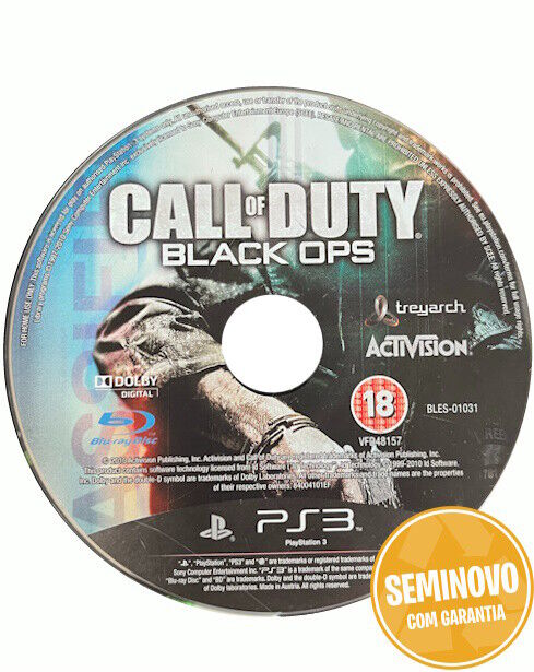 Call Of Duty Black Ops - só CD | PS3 | Usado