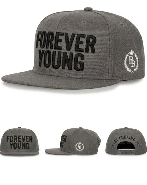 Cap Boom Bap - Cinzento - Forever Young | Novo