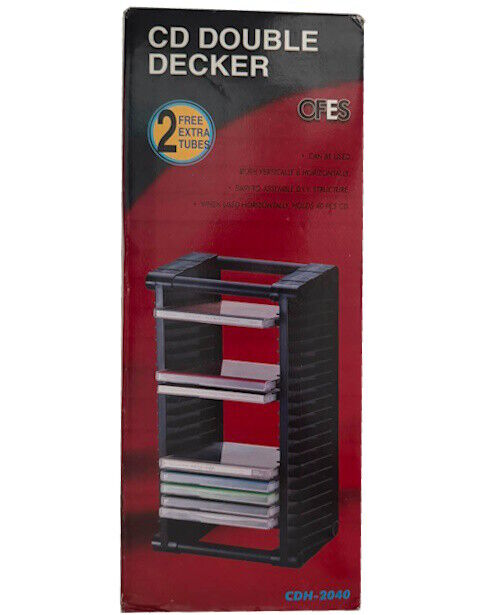 CFES CD DOUBLE DECKER CDH-2040 | EXPOSITOR DE CDs | NOVO