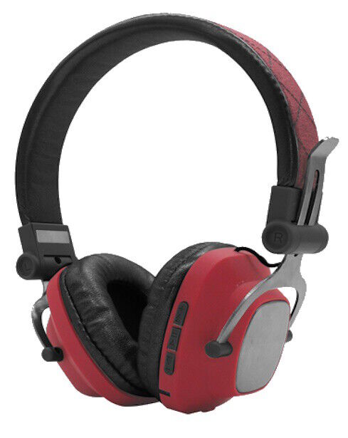 Auscultadores Bluetooth CLIPSONIC Tes164B (Over Ear - Microfone - vermelho) | NOVO