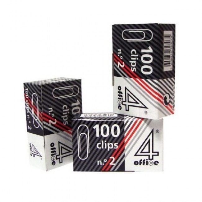 Clips Metálicos 4Office - nº10 - Pack 50