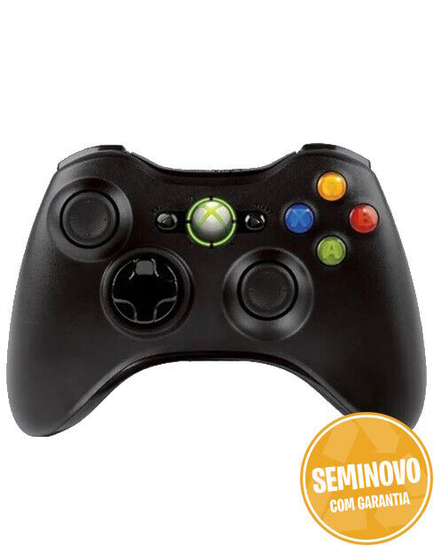 OFFICIAL WIRELESS CONTROLLER (BLACK) | XBOX 360 | USADO