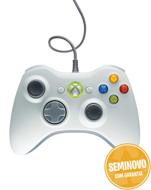 OFFICIAL WIRED CONTROLLER (BLACK) | XBOX 360 | USADO