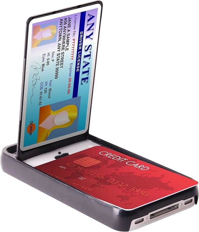 Capa Lazerbuilt CVSTIP4BK para iPhone 4/4S preta | Novo