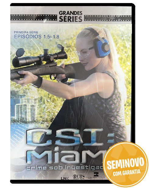 CSI : Miami Crime Sob Investigação | Ep 1.5-1.8 | DVD | Usado
