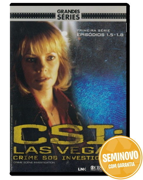 CSI: Las Vegas Crime Sob Investigação | ep 1.5-1.8 | DVD | Usado