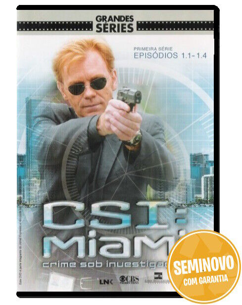 CSI: Miami Crime Sob Investigação | Episódios 1.1 - 1.4 | DVD | Usado