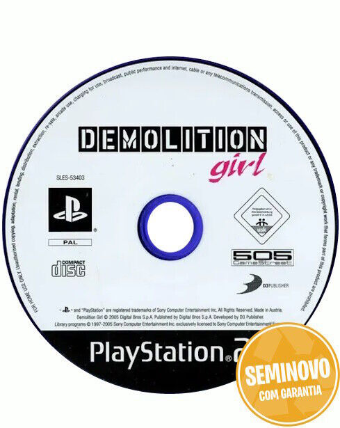 Demolition girl - so cd | PS2 | Usado