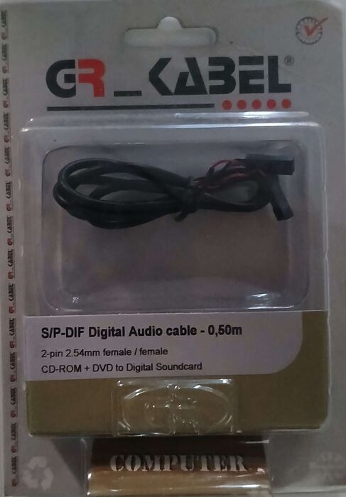 S/P-DIF Digital Audio Cable - 0,50m | Novo