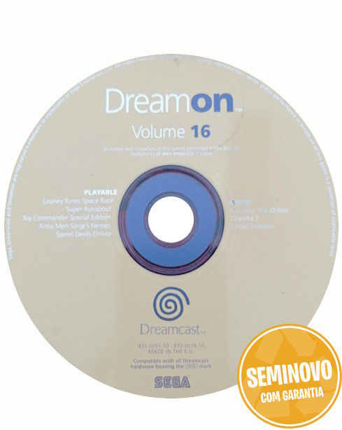 DREAMON VOLUME 16 (DEMO DISC) | DC | USADO