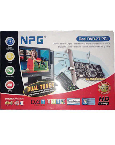 NPG REAL DVB-T2 PCI DUAL TUNER | PLACA TV PCI | NOVO