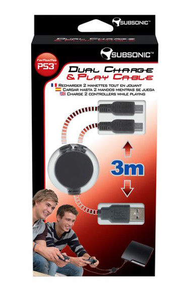 Dual Charge & Playe Cable 3M | PS3 | Novo