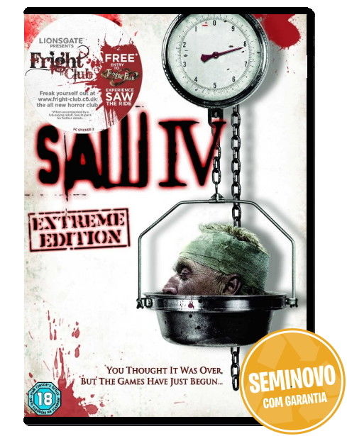 Saw IV Extreme Edition (sem Portugues)| DVD | Usado