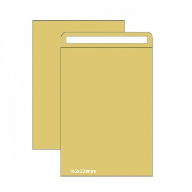 Envelopes Kraft C5 (162X229mm) C/Tira De Silicone - Pack 500 Unidades