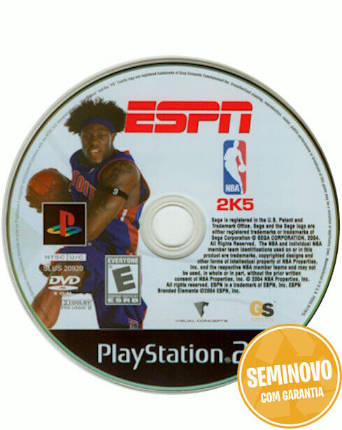 ESPN NBA 2K5 - Só CD | PS2 | Usado