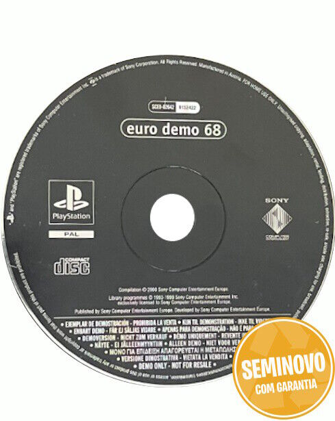 Euro Demo 68 - so cd | PS1 | Usado